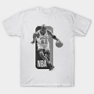 Bulls 23 Michael Jordan Classic Mosaic T-Shirt